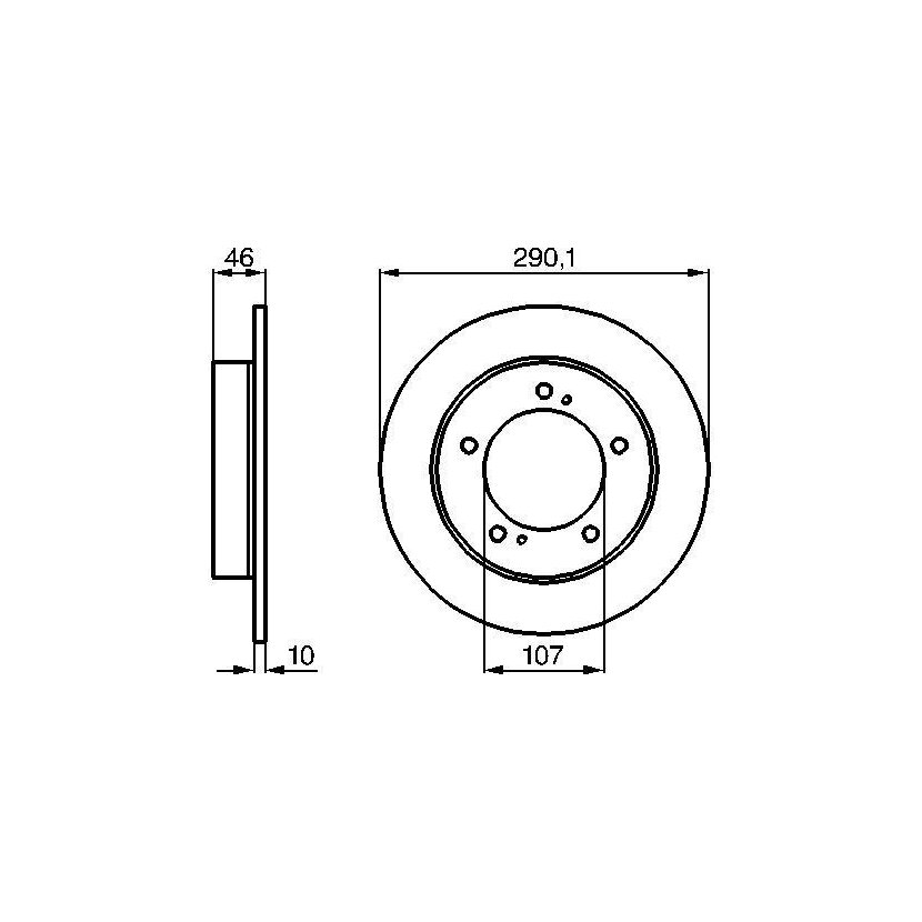 BOSCH Bremsscheibe 0 986 478 377 - 0986478377 passend für 55211 80000 A00
