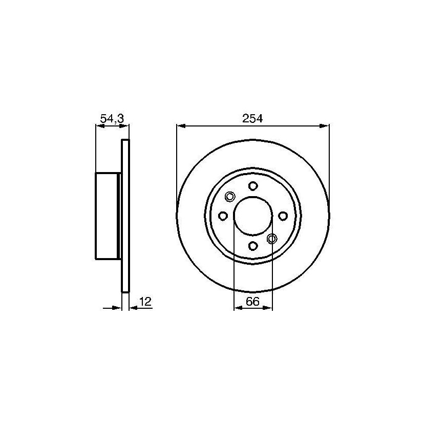 BOSCH Bremsscheibe 0 986 478 390 - 0986478390 passend für 77 00 715 166