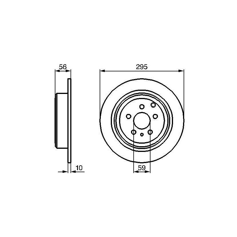 BOSCH Bremsscheibe 0 986 478 435 - 0986478435 passend für 4246 J5
