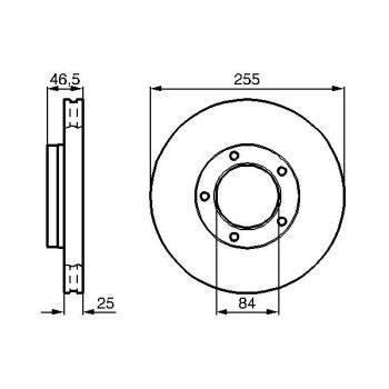 BOSCH Bremsscheibe 0 986 478 452 - 0986478452 passend...