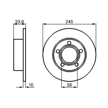 BOSCH Bremsscheibe 0 986 478 461 - 0986478461 passend...