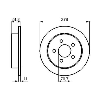 BOSCH Bremsscheibe 0 986 478 487 - 0986478487 passend...