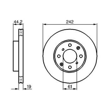 BOSCH Bremsscheibe 0 986 478 503 - 0986478503 passend...
