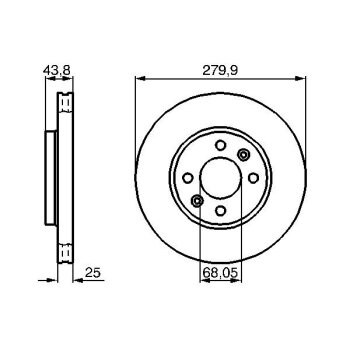 BOSCH Bremsscheibe 0 986 478 505 - 0986478505