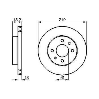 BOSCH Bremsscheibe 0 986 478 533 - 0986478533 passend...