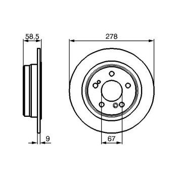 BOSCH Bremsscheibe 0 986 478 565 - 0986478565 passend...