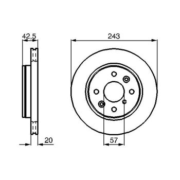 BOSCH Bremsscheibe 0 986 478 659 - 0986478659 passend...