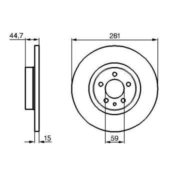 BOSCH Bremsscheibe 0 986 478 668 - 0986478668 passend...