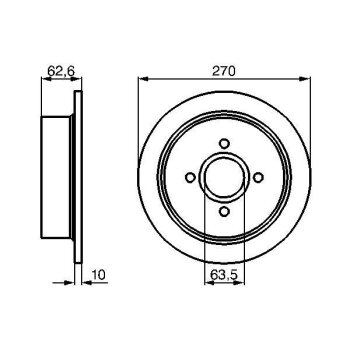 BOSCH Bremsscheibe 0 986 478 672 - 0986478672 passend...