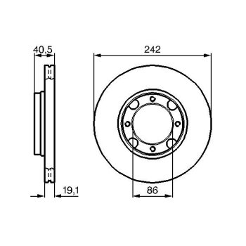 BOSCH Bremsscheibe 0 986 478 674 - 0986478674 passend...