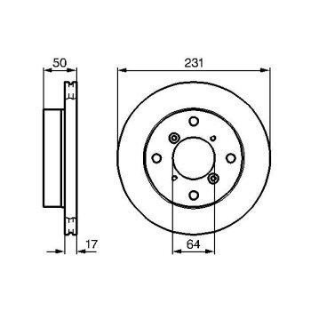 BOSCH Bremsscheibe 0 986 478 721 - 0986478721 passend...