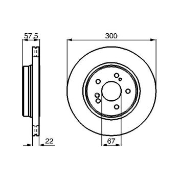 BOSCH Bremsscheibe 0 986 478 793 - 0986478793 passend...