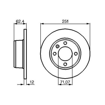 BOSCH Bremsscheibe 0 986 478 879 - 0986478879 passend...