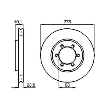 BOSCH Bremsscheibe 0 986 478 967 - 0986478967 passend...