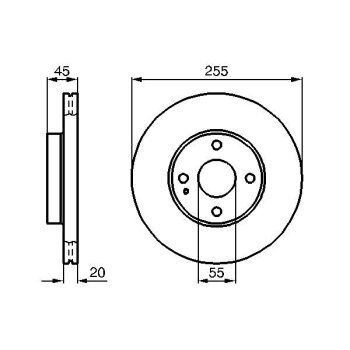 BOSCH Bremsscheibe 0 986 478 996 - 0986478996 passend...