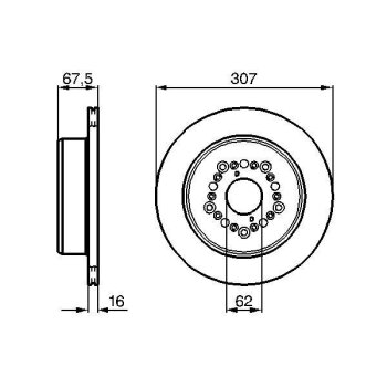 BOSCH Bremsscheibe 0 986 479 023 - 0986479023 passend...