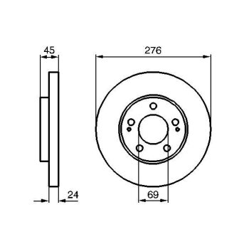 BOSCH Bremsscheibe 0 986 479 035 - 0986479035 passend...