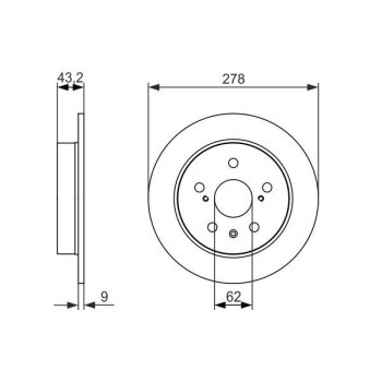 BOSCH Bremsscheibe 0 986 479 047 - 0986479047 passend...