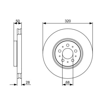 BOSCH Bremsscheibe 0 986 479 321 - 0986479321 passend...