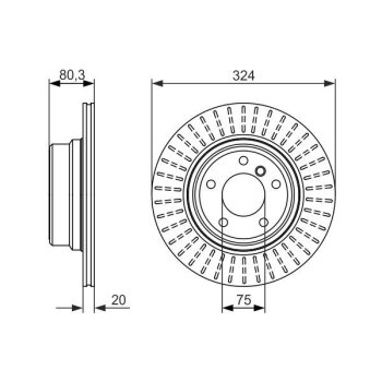 BOSCH Bremsscheibe 0 986 479 350 - 0986479350 passend...