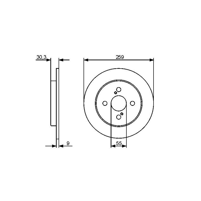 BOSCH Bremsscheibe 0 986 479 420 - 0986479420 passend für 42431 52080