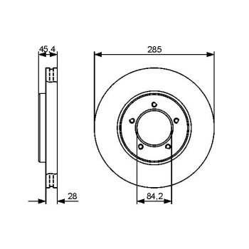 BOSCH Bremsscheibe 0 986 479 427 - 0986479427 passend...