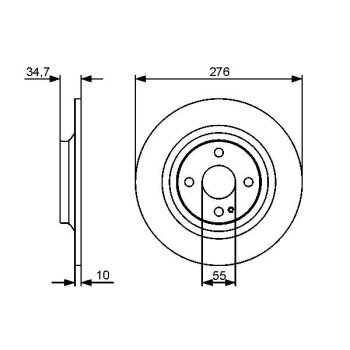 BOSCH Bremsscheibe 0 986 479 473 - 0986479473 passend...