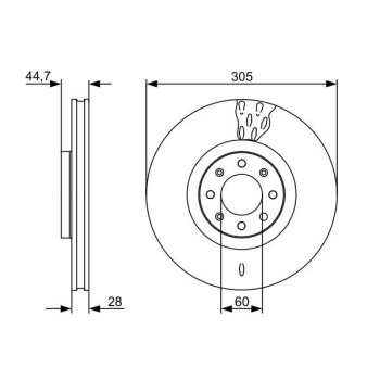BOSCH Bremsscheibe 0 986 479 531 - 0986479531 passend...