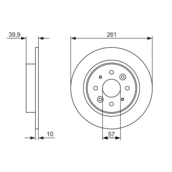 BOSCH Bremsscheibe 0 986 479 597 - 0986479597 passend...