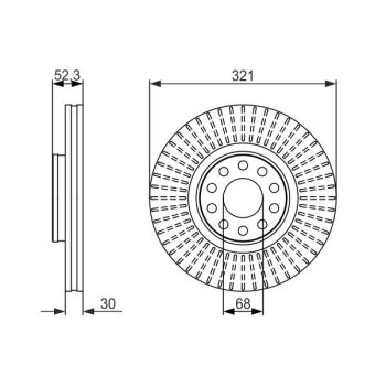 BOSCH Bremsscheibe 0 986 479 690 - 0986479690 passend...