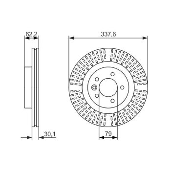 BOSCH Bremsscheibe 0 986 479 705 - 0986479705 passend...