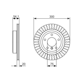 BOSCH Bremsscheibe 0 986 479 775 - 0986479775 passend...