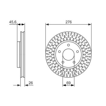 BOSCH Bremsscheibe 0 986 479 783 - 0986479783 passend...