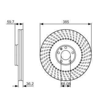 BOSCH Bremsscheibe 0 986 479 A31 - 0986479A31 passend...