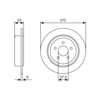 BOSCH Bremsscheibe 0 986 479 A79 - 0986479A79 passend...