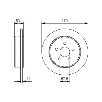 BOSCH Bremsscheibe 0 986 479 B08 - 0986479B08 passend...