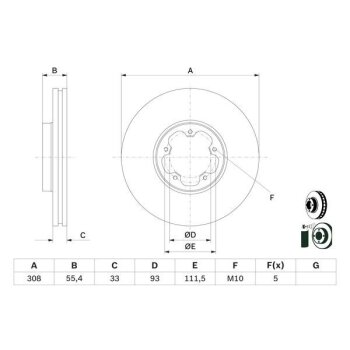 BOSCH Bremsscheibe 0 986 479 D40 - 0986479D40 passend...