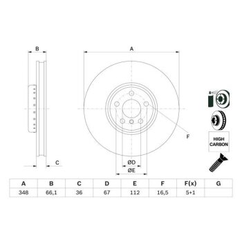 BOSCH Bremsscheibe 0 986 479 F59 - 0986479F59 passend...