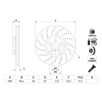 BOSCH Bremsscheibe 0 986 479 F64 - 0986479F64 passend...