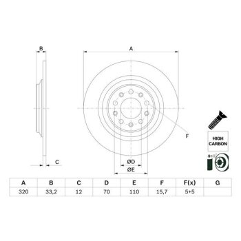 BOSCH Bremsscheibe 0 986 479 G74 - 0986479G74 passend...