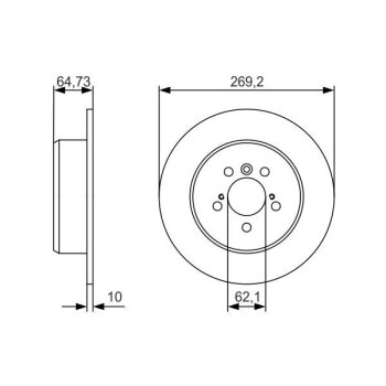 BOSCH Bremsscheibe 0 986 479 R00 - 0986479R00 passend...