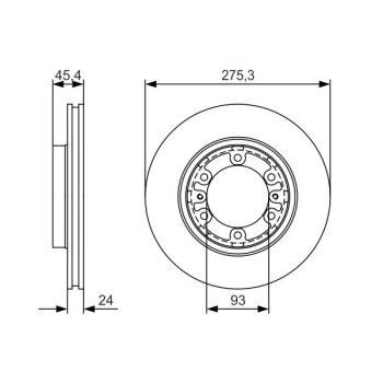 BOSCH Bremsscheibe 0 986 479 R40 - 0986479R40 passend...