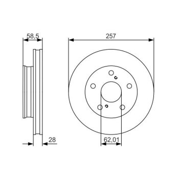 BOSCH Bremsscheibe 0 986 479 R53 - 0986479R53 passend...