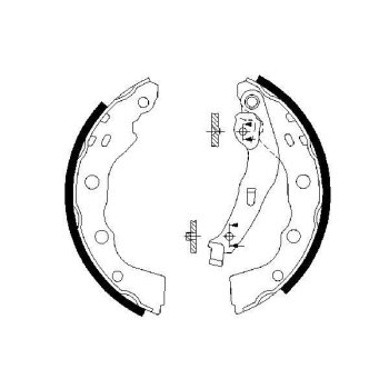 BOSCH Bremsbackensatz 0 986 487 577 - 0986487577 passend...