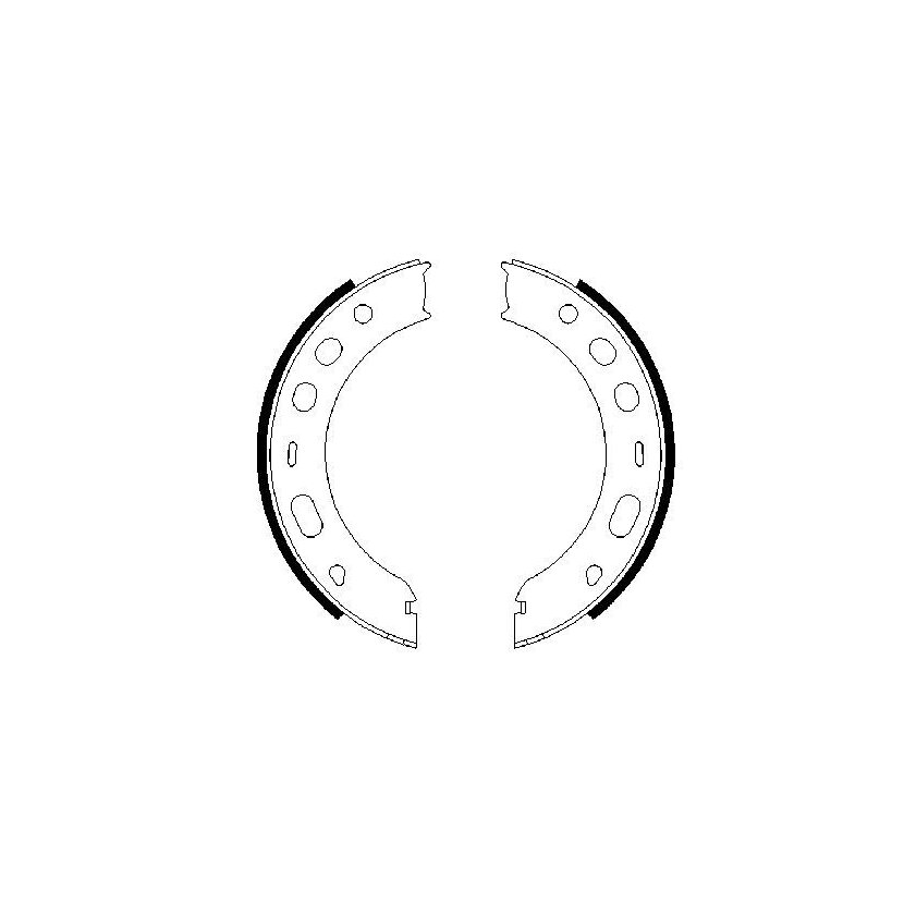 BOSCH Bremsbackensatz, Feststellbremse 0 986 487 706 - 0986487706 passend für 928 352 097 10