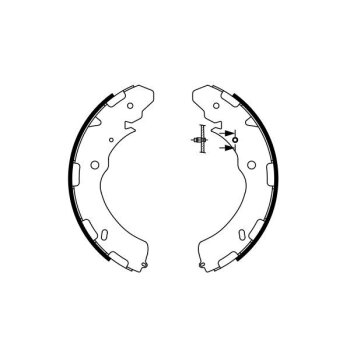 BOSCH Bremsbackensatz 0 986 487 758 - 0986487758 passend...