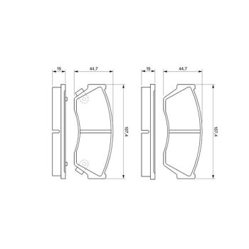 BOSCH Bremsbelagsatz, Scheibenbremse 0 986 493 340 -...
