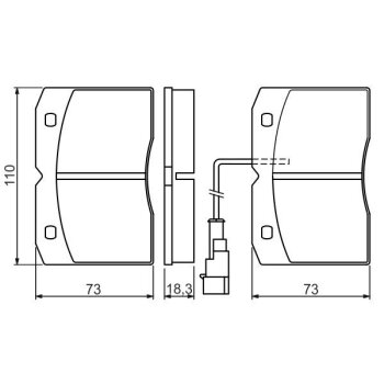 BOSCH Bremsbelagsatz, Scheibenbremse 0 986 494 276 -...