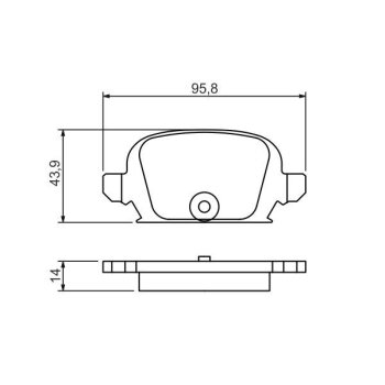 BOSCH Bremsbelagsatz, Scheibenbremse 0 986 494 340 -...