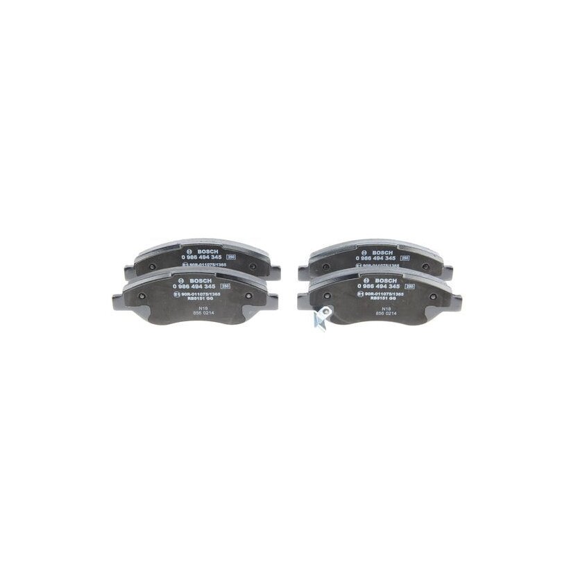 BOSCH Bremsbelagsatz, Scheibenbremse 0 986 494 345 - 0986494345 passend für 1605355